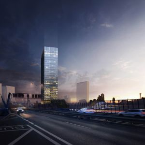 Dnes už neaktuálna štúdia veže na pozemku Ryby z roku 2017. Zdroj: Milan Škorupa