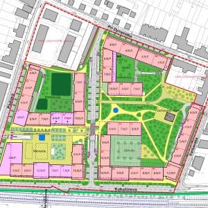 Variant 1 - situácia. Zdroj: Mrazek Architects / Bencont