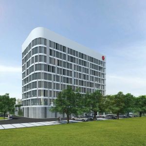 Štúdia nového sídla DPB v Jurajovom dvore. Zdroj: Reding